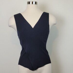 RD Style Black Sleeveless Wrap Lightweight Sweater Size Medium